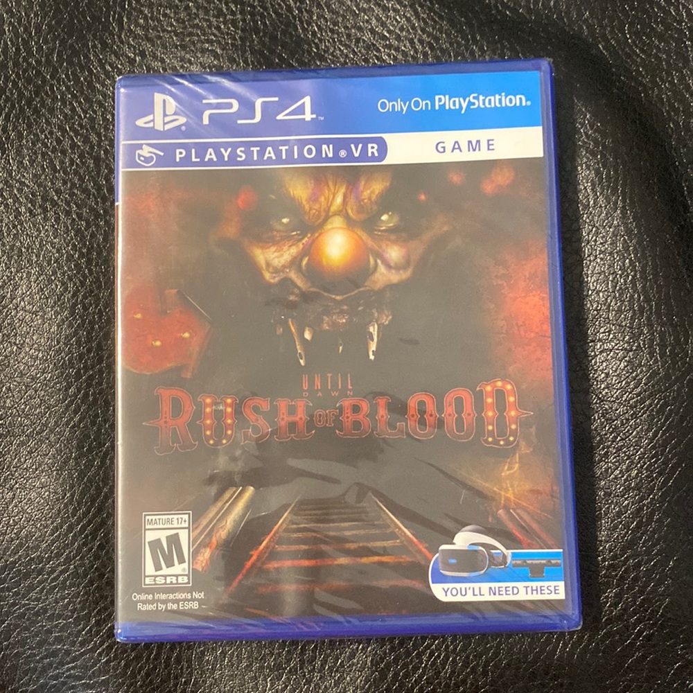 NWT Until Down Rush of blood game for PS4. VR game.